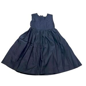 Oscar De La Renta navy blue wool blend sleeveless girls dress 4yr